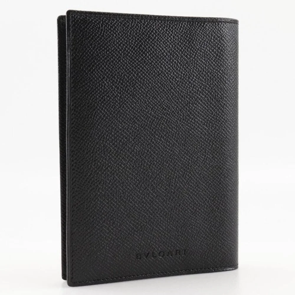 Bvlgari Leather Black Notebook Cover